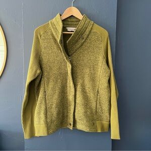 Royal Robbins Moss Green Sweater Jacket